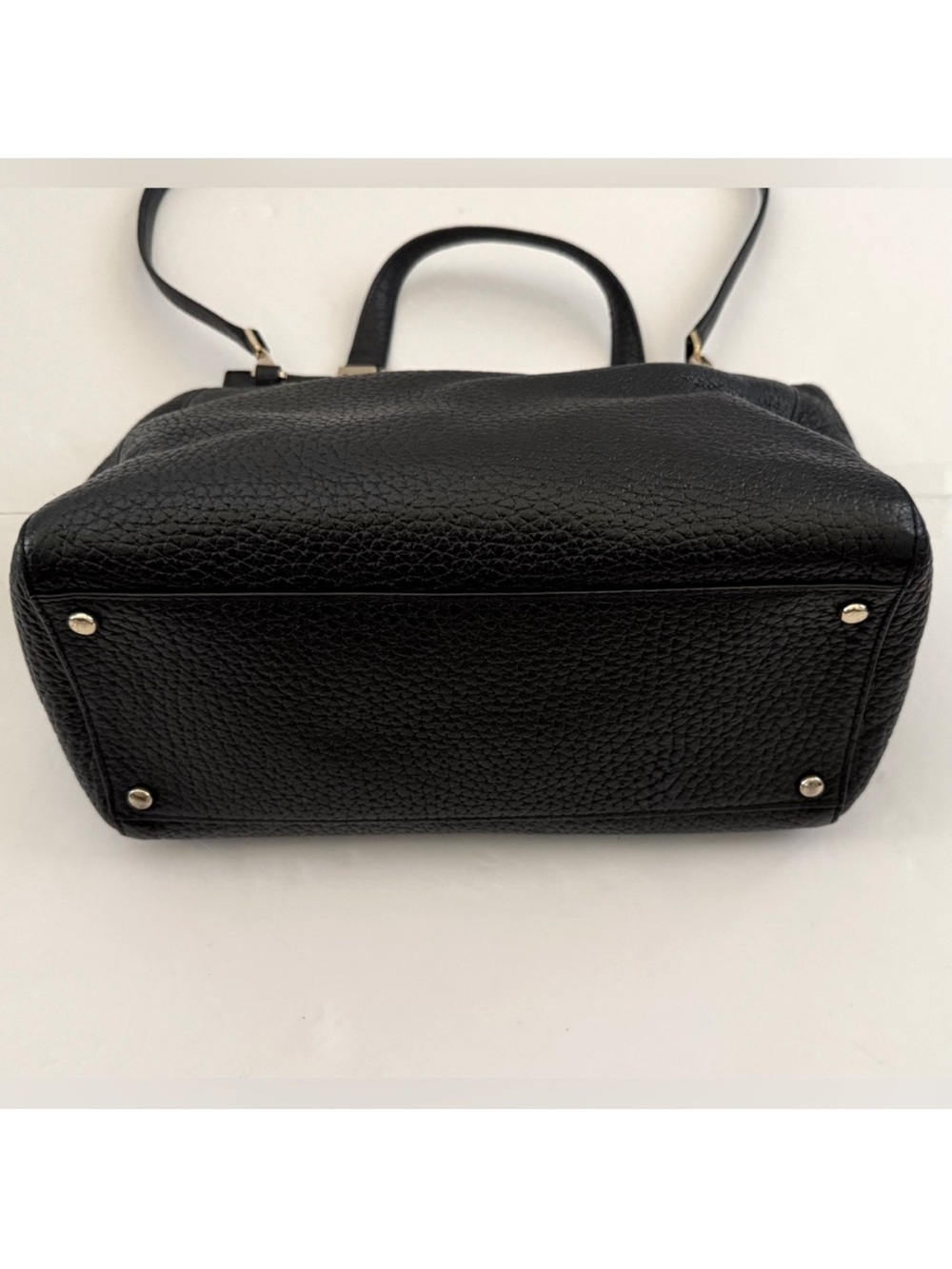 Kate Spade Tallulah Everett Way Leather Shoulder Minimalist Handbag Purse Black - Picture 6 of 9